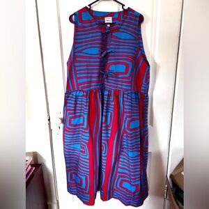 Yevu Clothing Tie Top Midi Dress